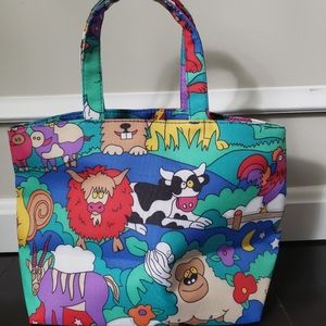 Animal print utility tote bag NWOT